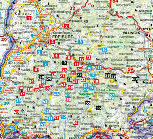 Kartenausschnitt Wanderungen